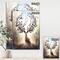 Designart - Deer With Blossoming Antlers - Cottage Canvas Wall Art